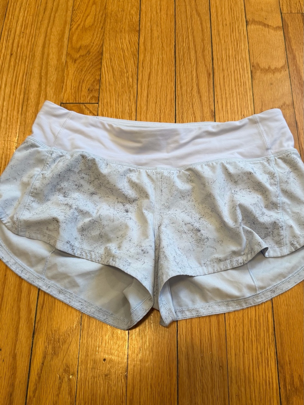 Lululemon Speed Up Women’s Shorts Gravel Dust Pastel Blue Size 4